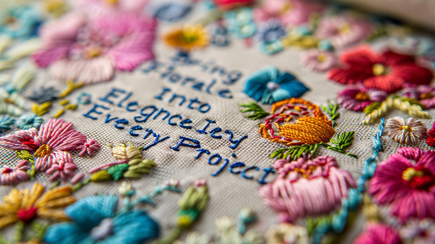 Bring Floral Elegance Into Every Embroidery Project
