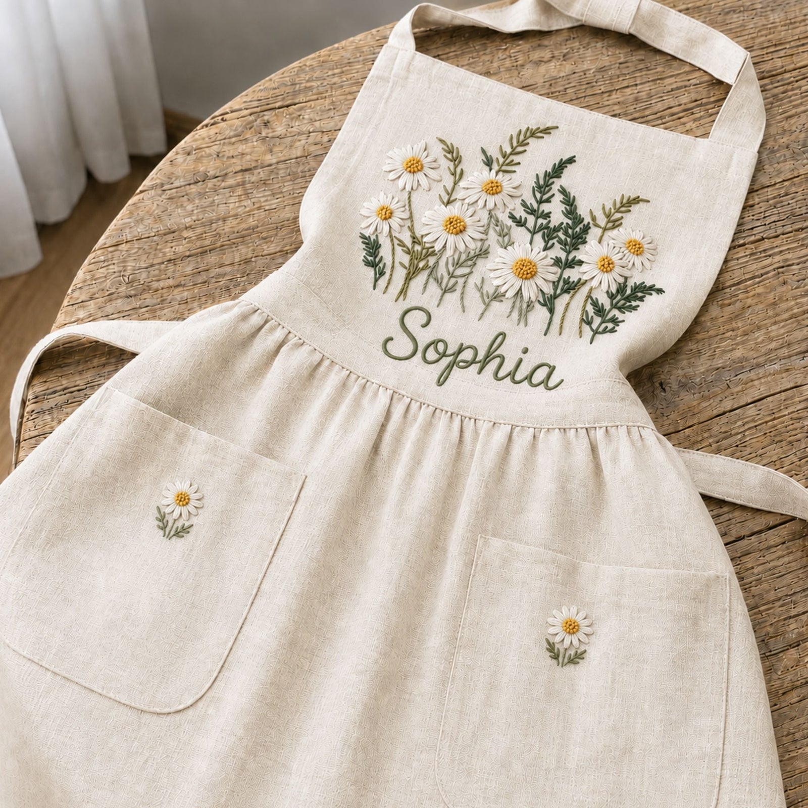 Embroidered Apron