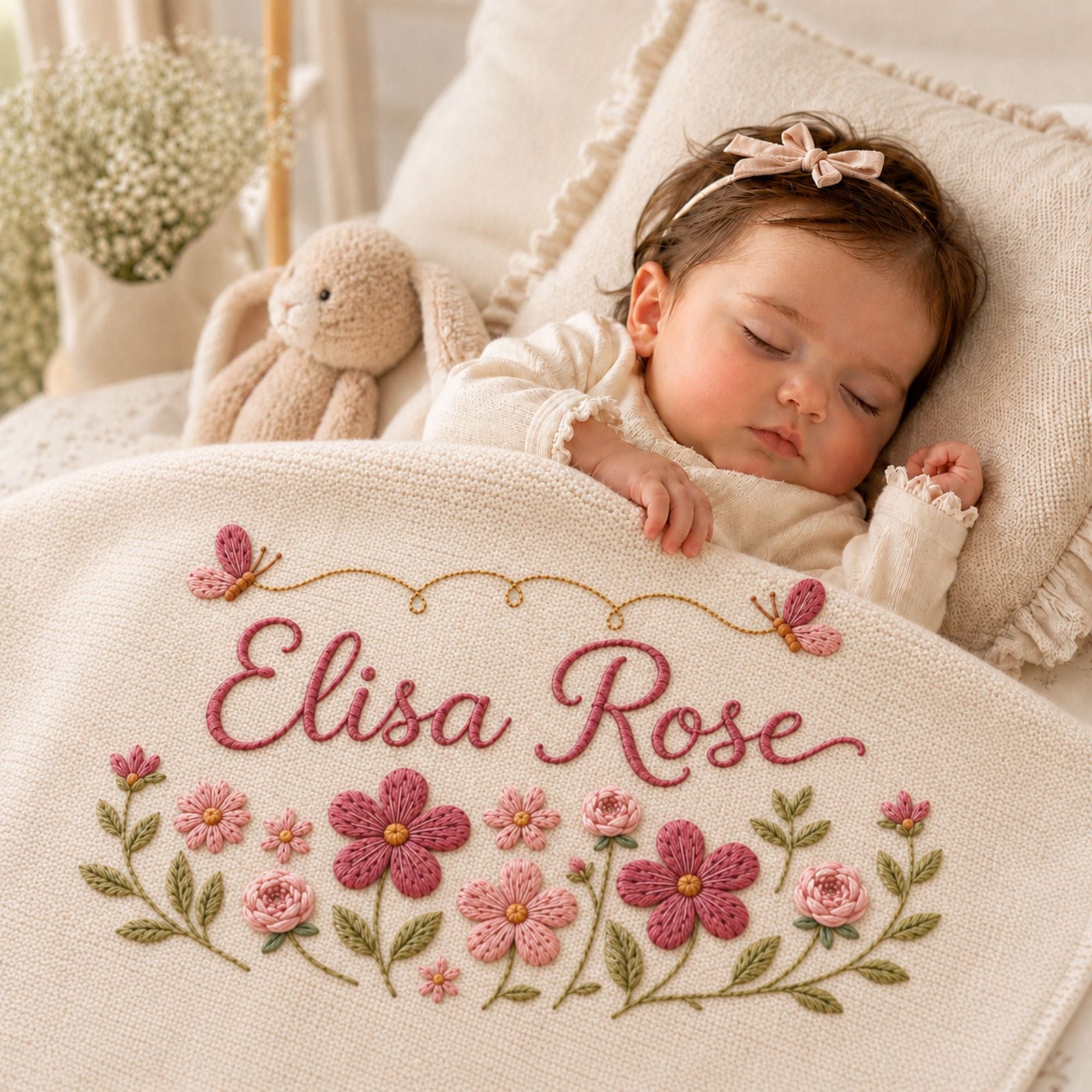 Embroidered Baby Blanket