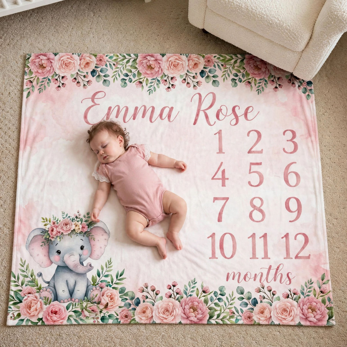 pink elephant blanket