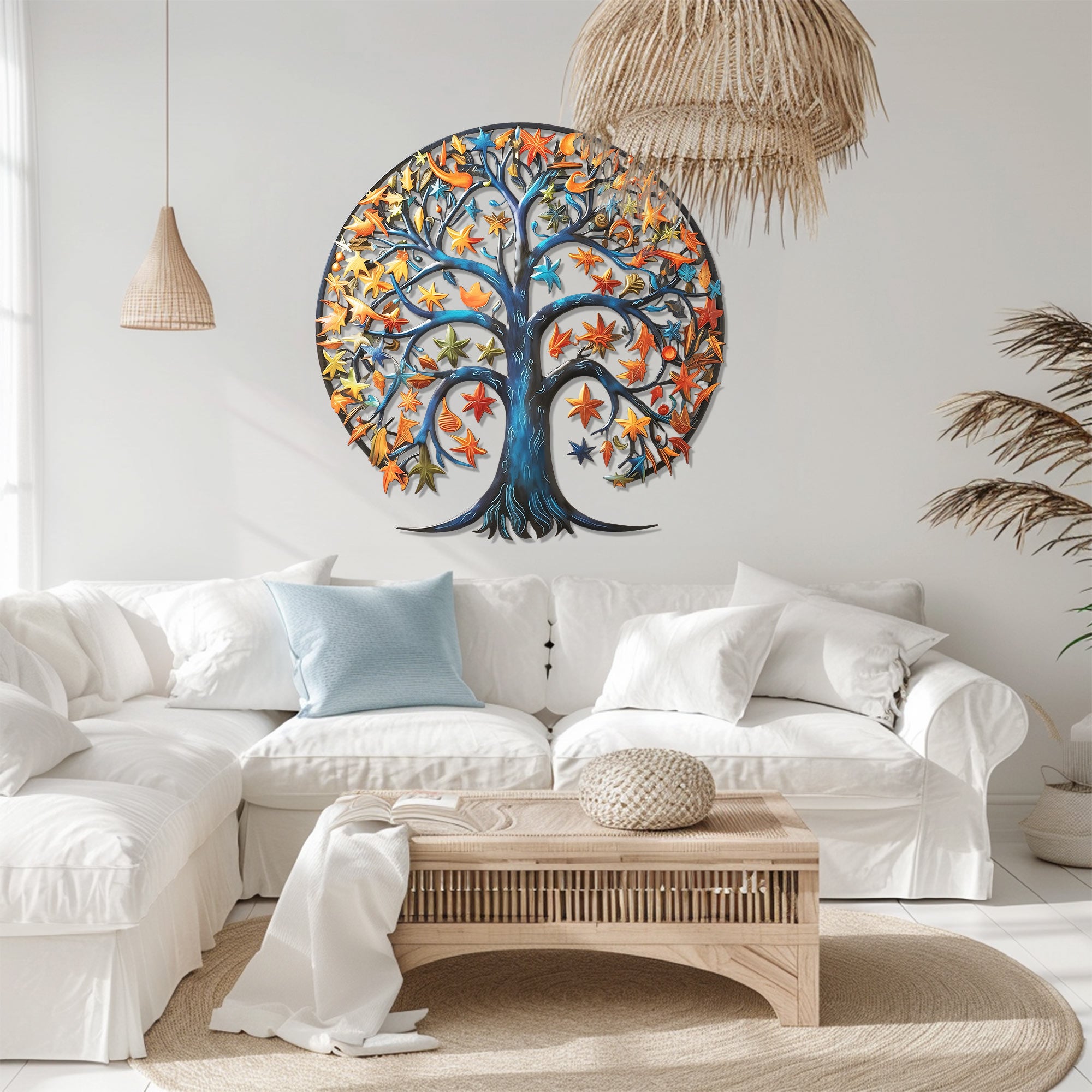 Tree of Life Wall Art – Celestial Nature UV Printed Decor for Indoor &amp; Outdoor Spaces