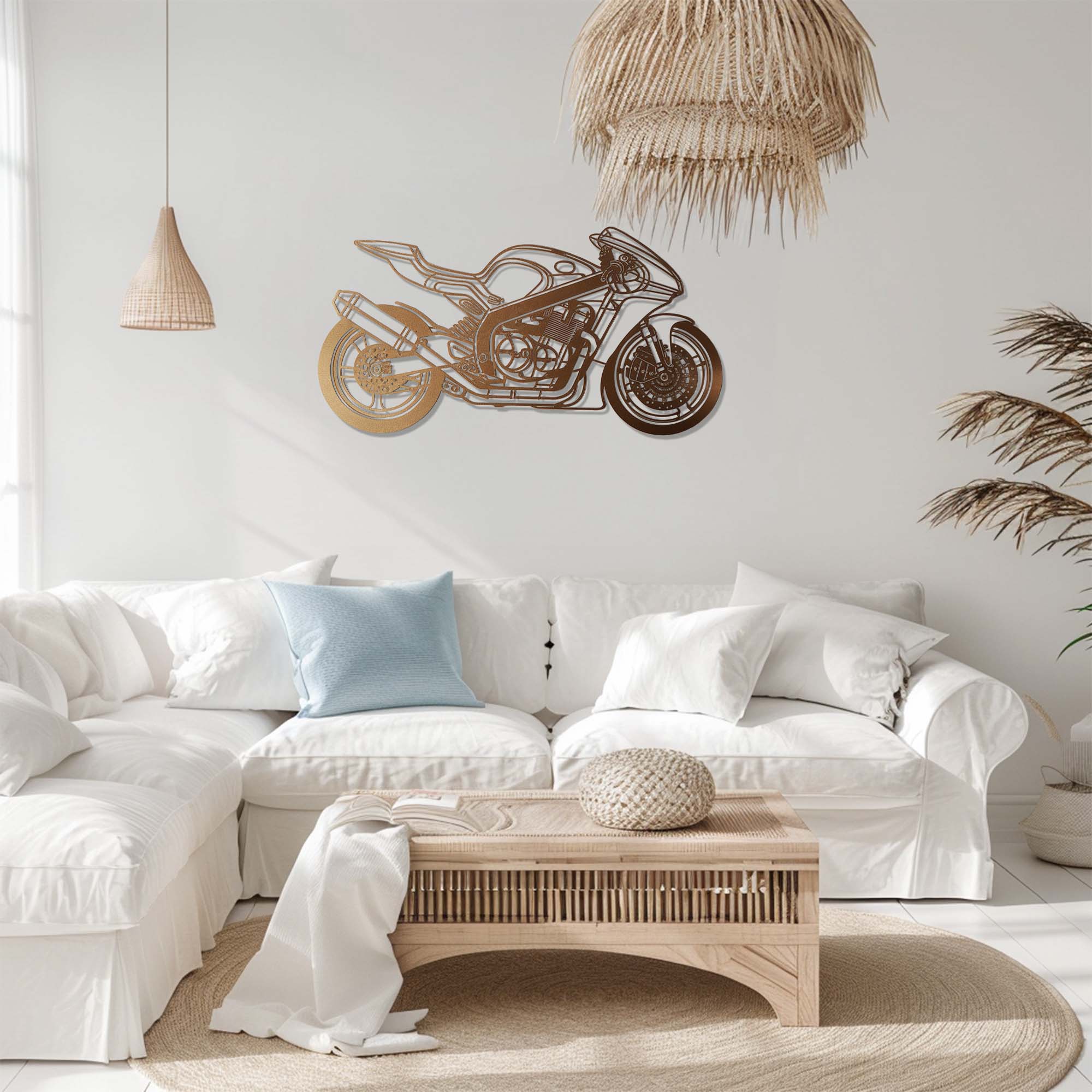 Sport Motorcycle – Modern Racing Bike Metal Wall Art Decor