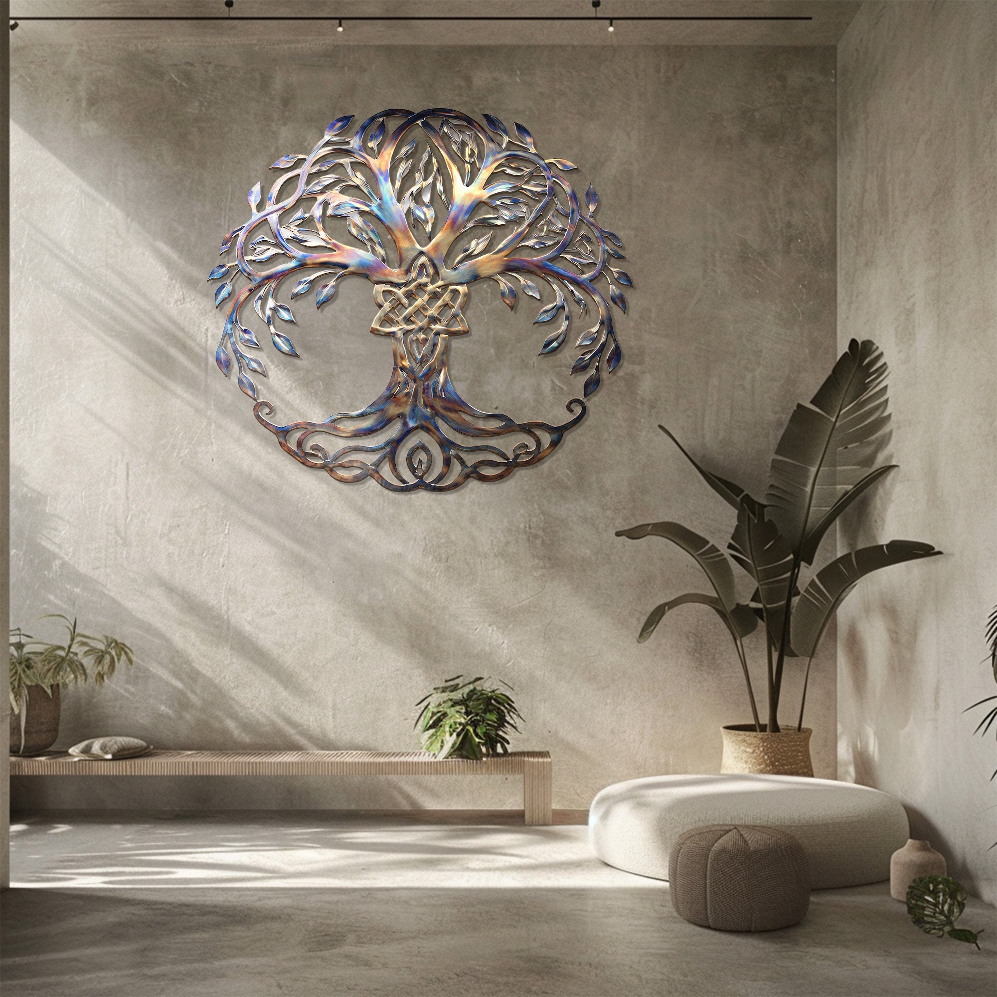 Tree of Life Wall Art – Celtic Mystical UV Printed Decor for Indoor &amp; Outdoor Spaces