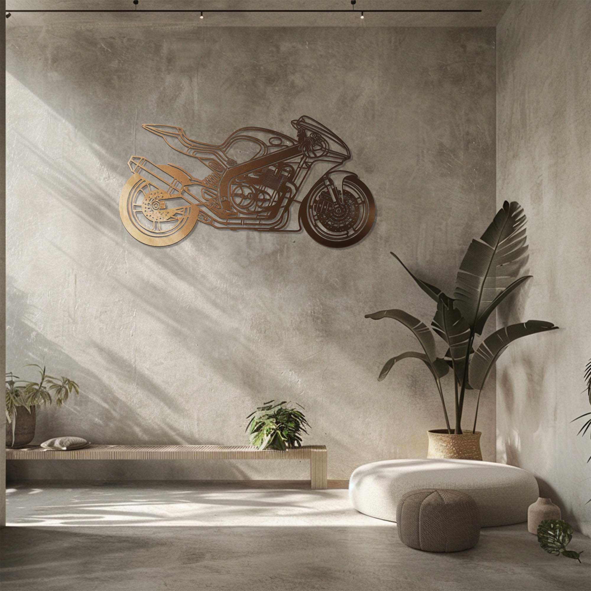Sport Motorcycle – Modern Racing Bike Metal Wall Art Decor