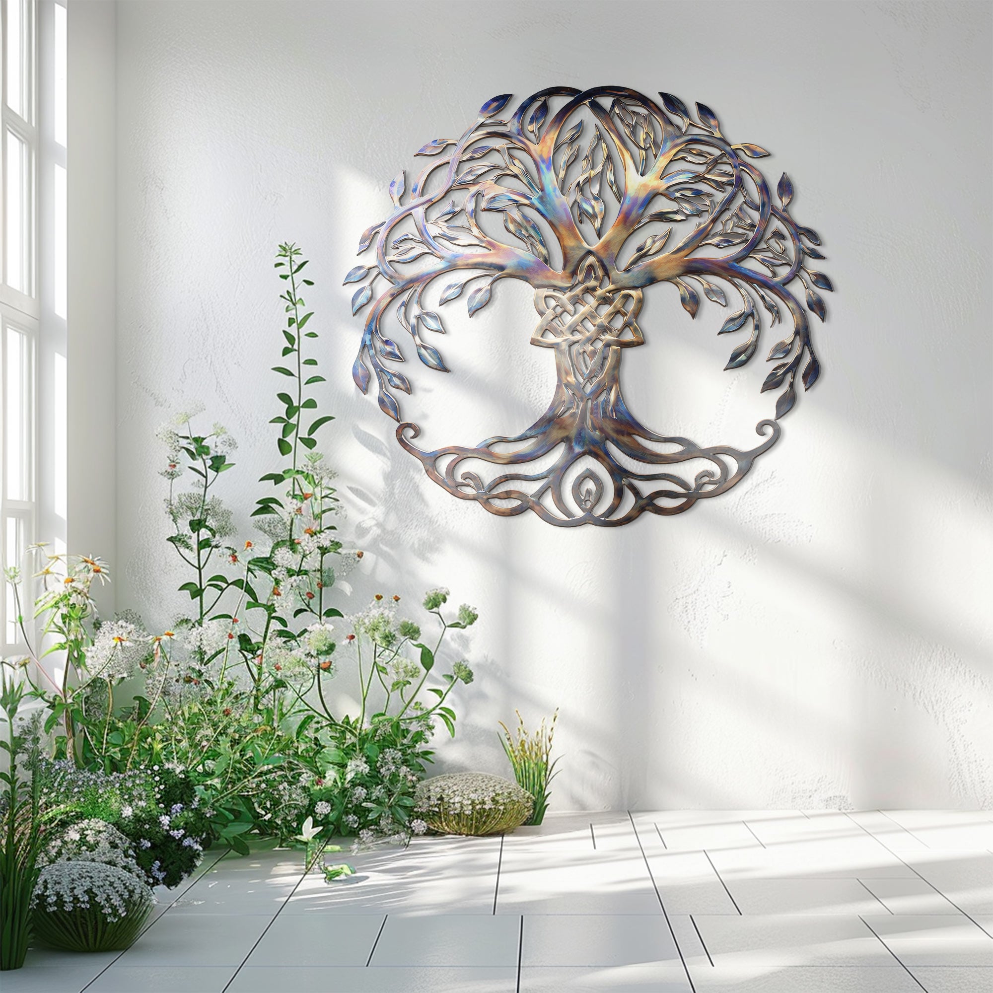 Tree of Life Wall Art – Celtic Mystical UV Printed Decor for Indoor &amp; Outdoor Spaces
