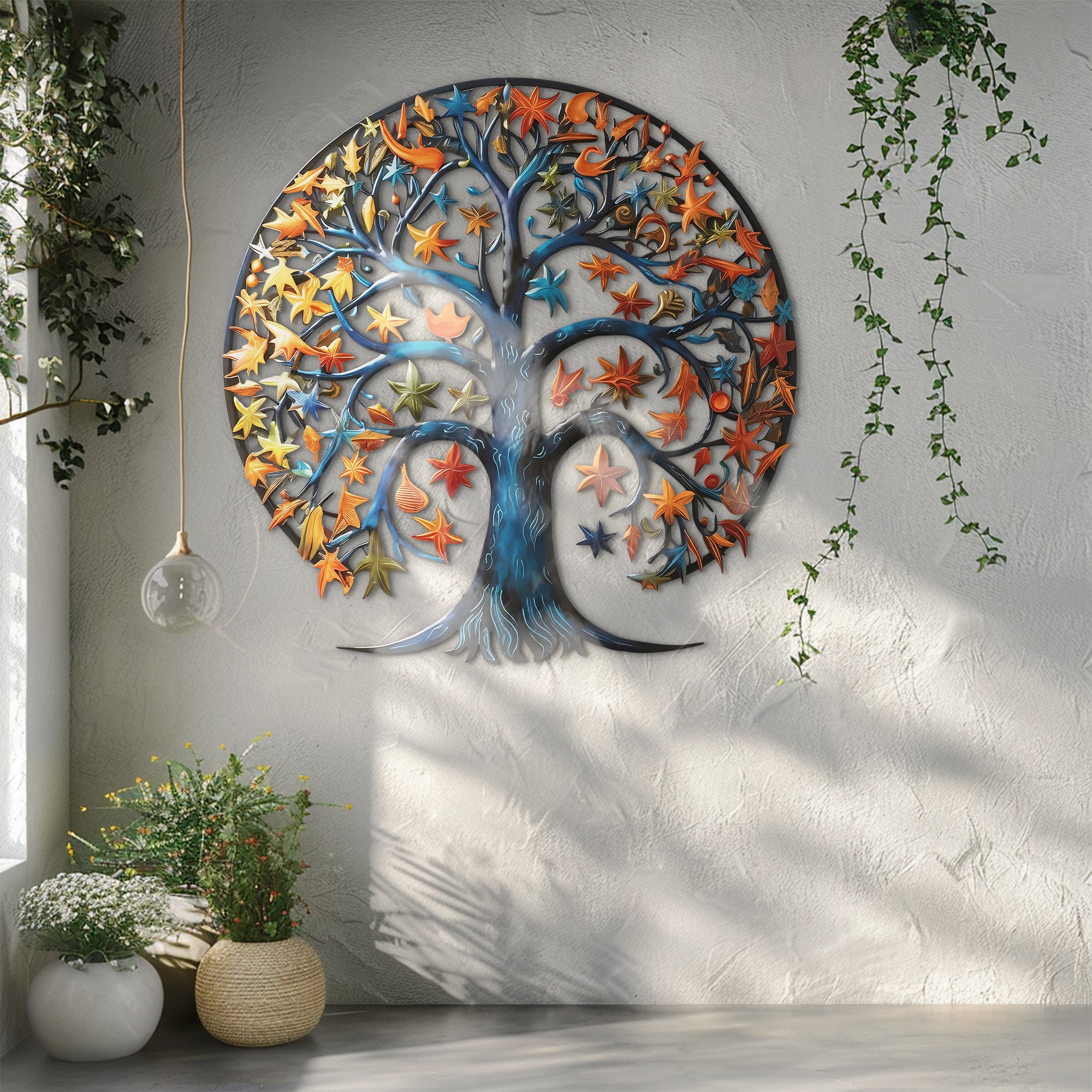 Tree of Life Wall Art – Celestial Nature UV Printed Decor for Indoor &amp; Outdoor Spaces