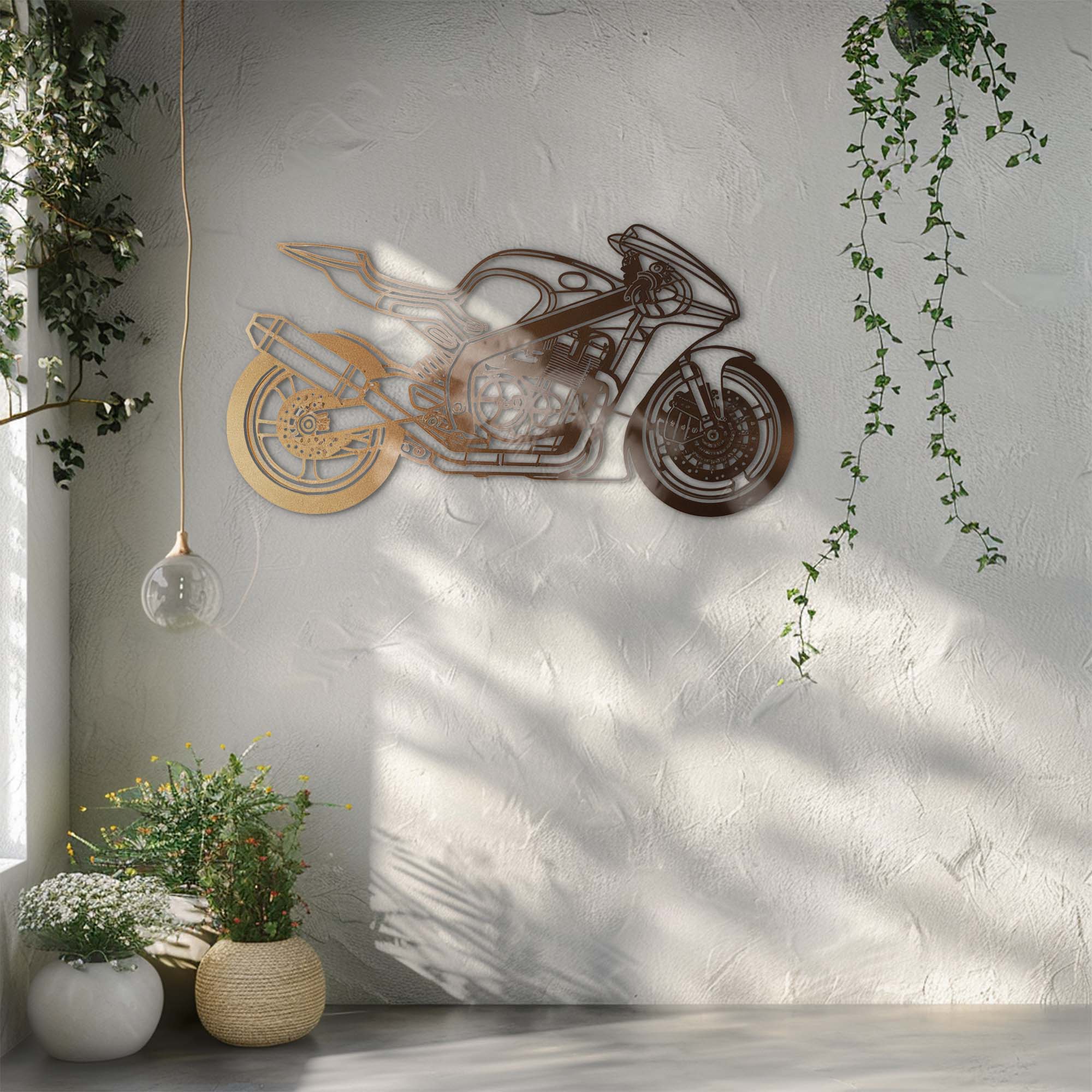 Sport Motorcycle – Modern Racing Bike Metal Wall Art Decor