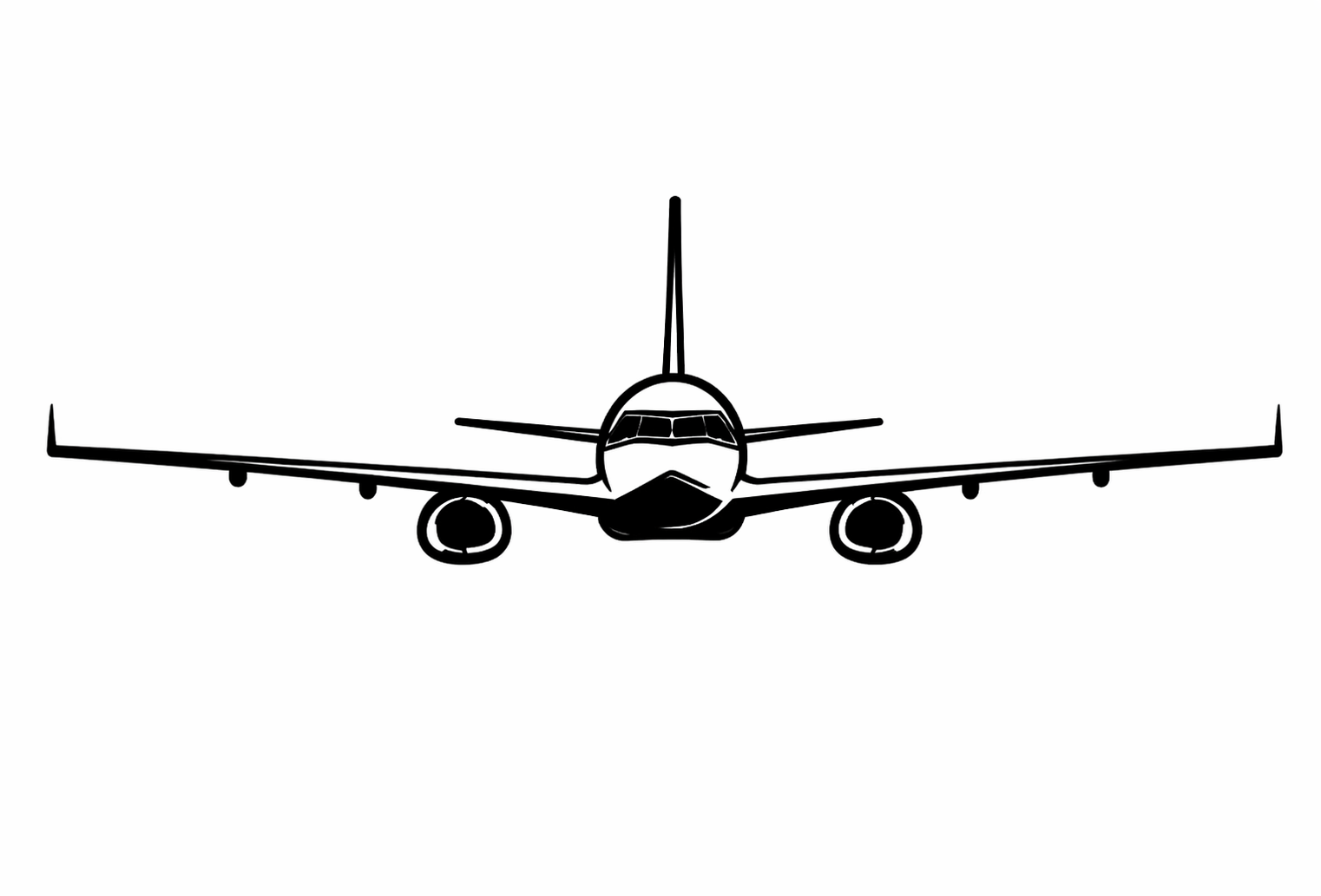 Airplane Wall Art – Minimalist Aviation UV Printed Aluminum Decor for Indoor Outdoor Wall Display