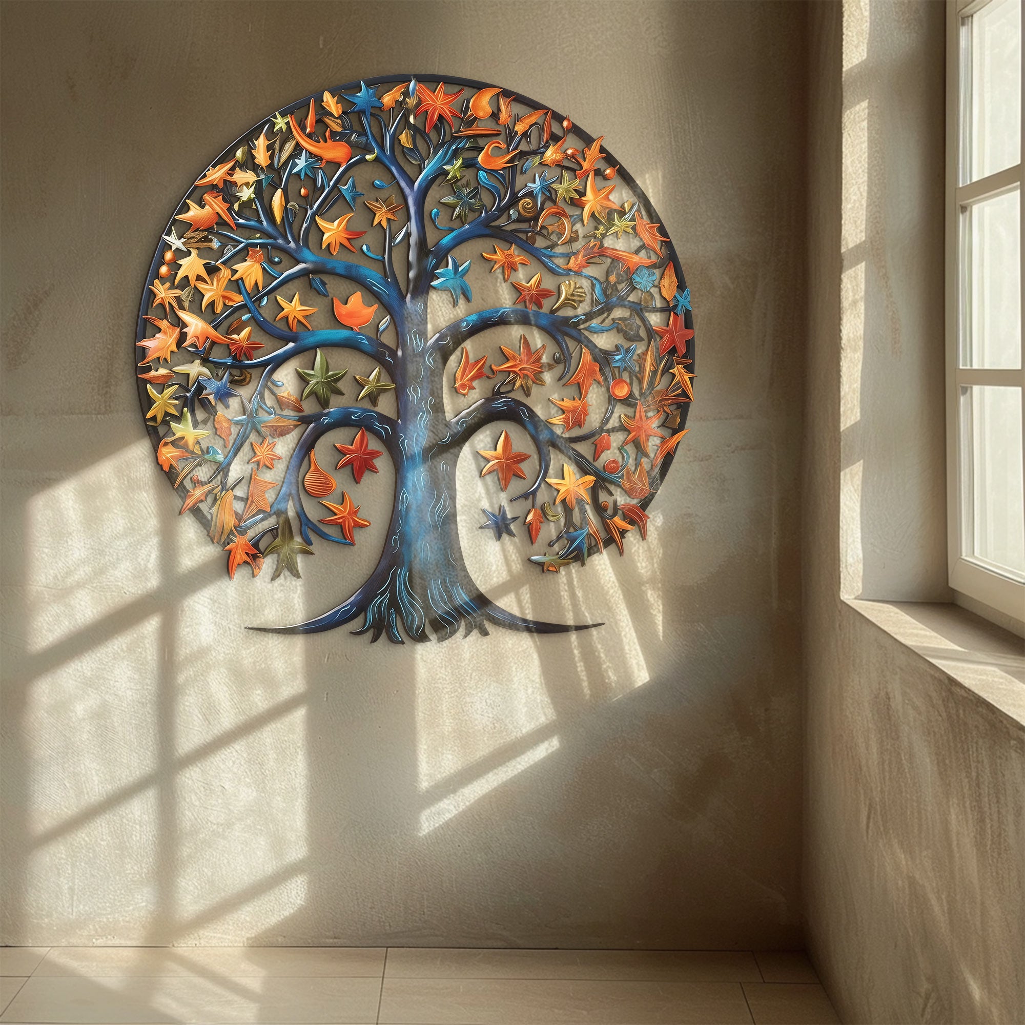 Tree of Life Wall Art – Celestial Nature UV Printed Decor for Indoor &amp; Outdoor Spaces