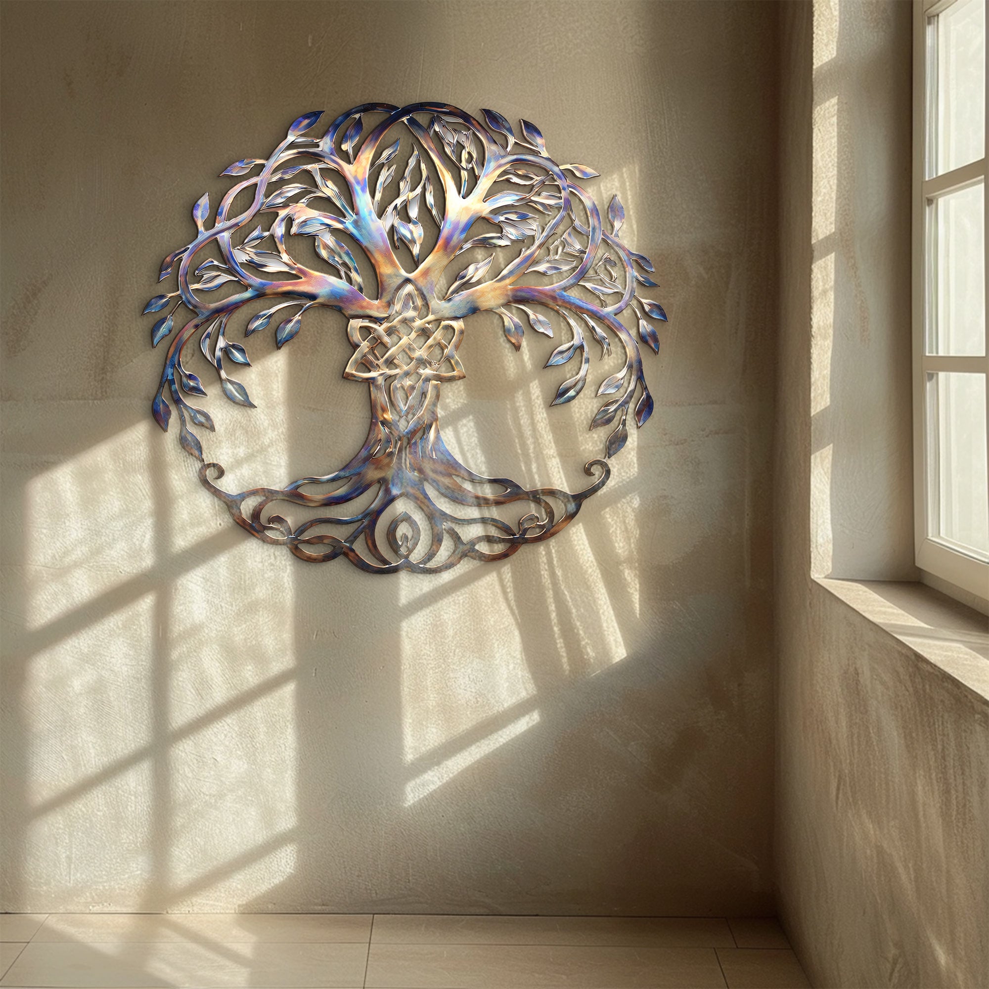 Tree of Life Wall Art – Celtic Mystical UV Printed Decor for Indoor &amp; Outdoor Spaces