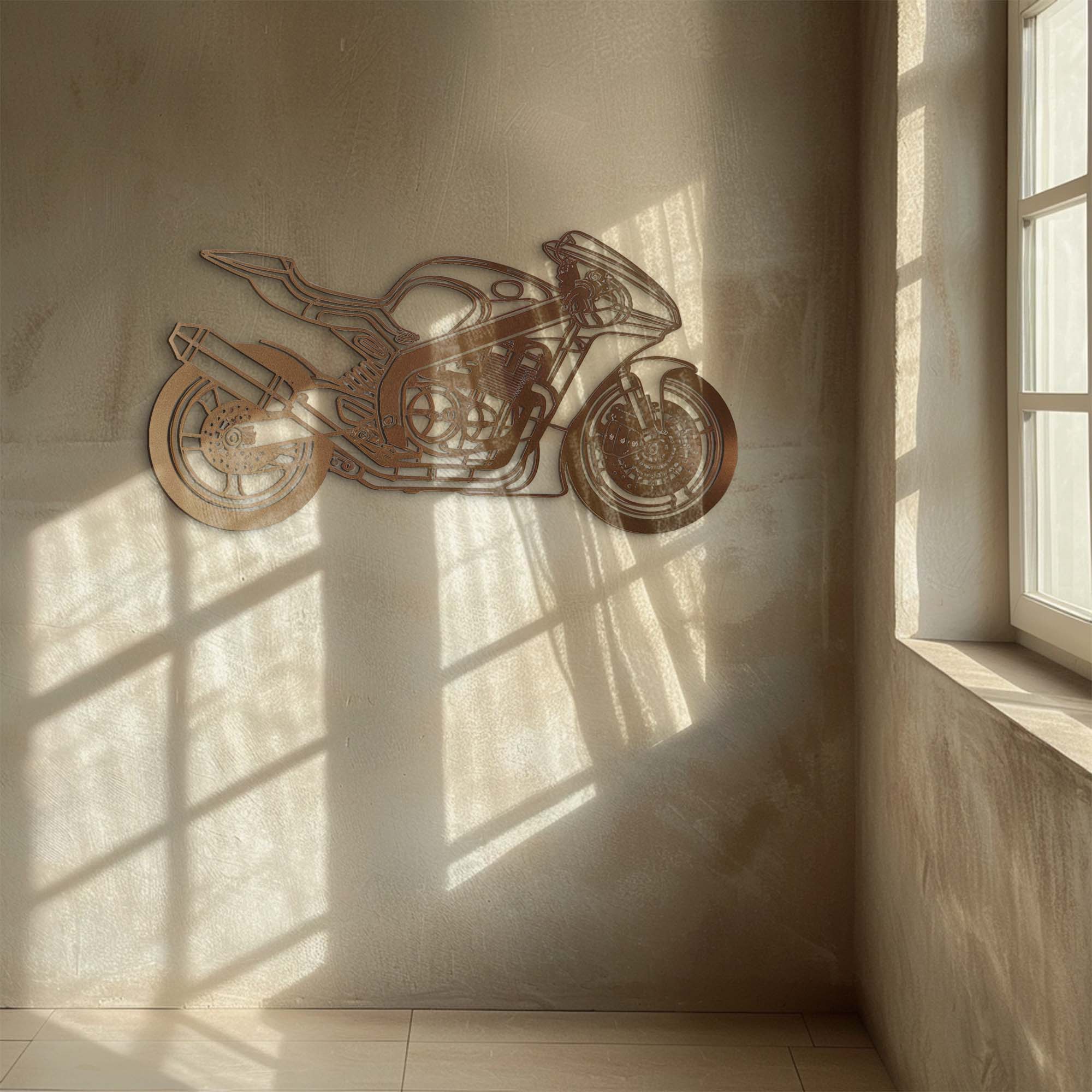 Sport Motorcycle – Modern Racing Bike Metal Wall Art Decor