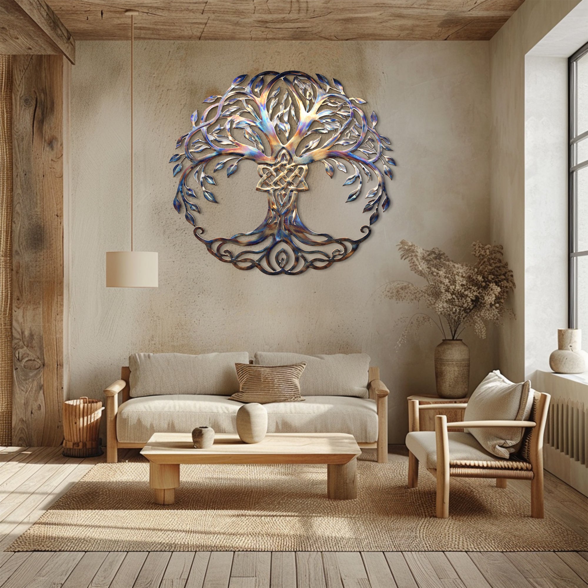 Tree of Life Wall Art – Celtic Mystical UV Printed Decor for Indoor &amp; Outdoor Spaces