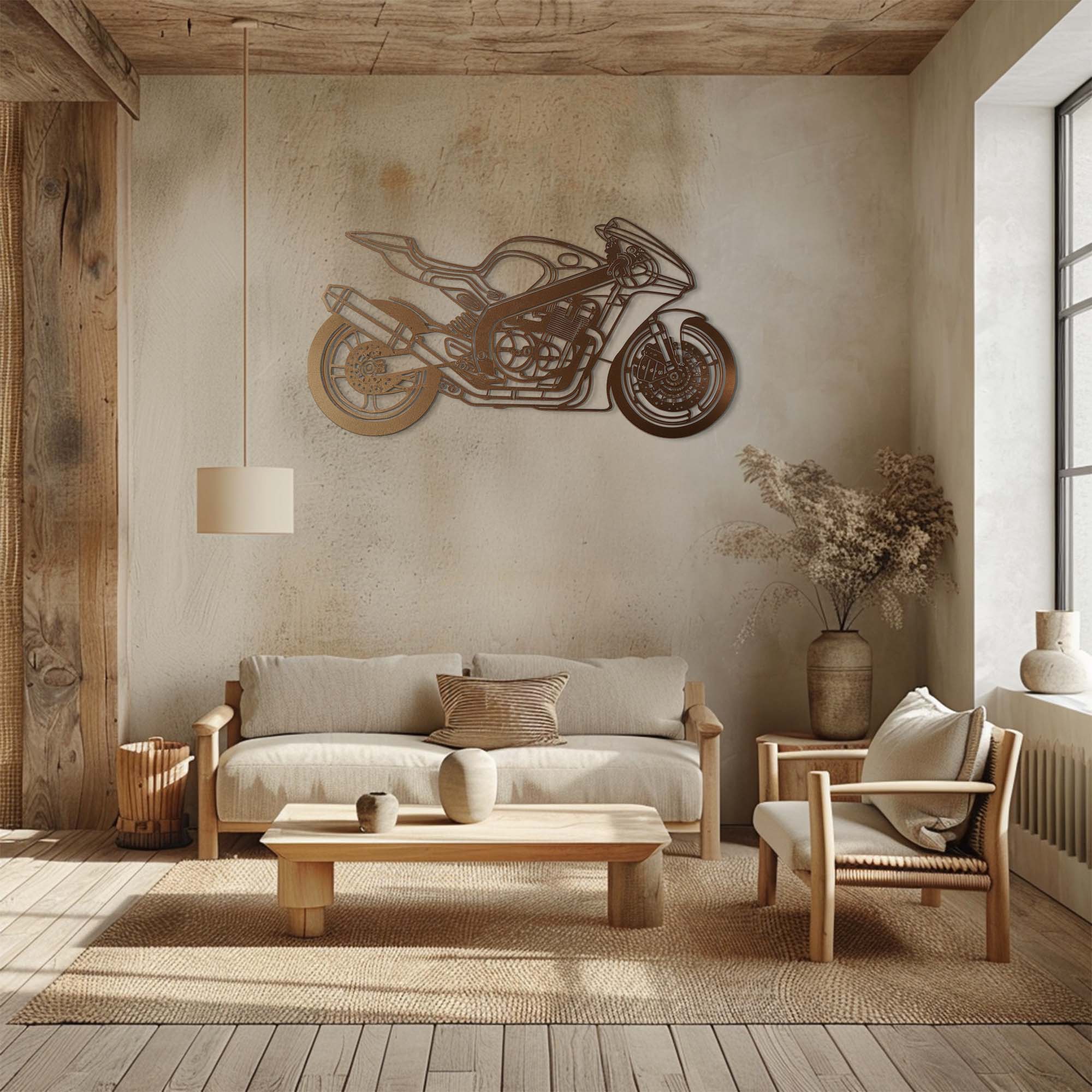 Sport Motorcycle – Modern Racing Bike Metal Wall Art Decor
