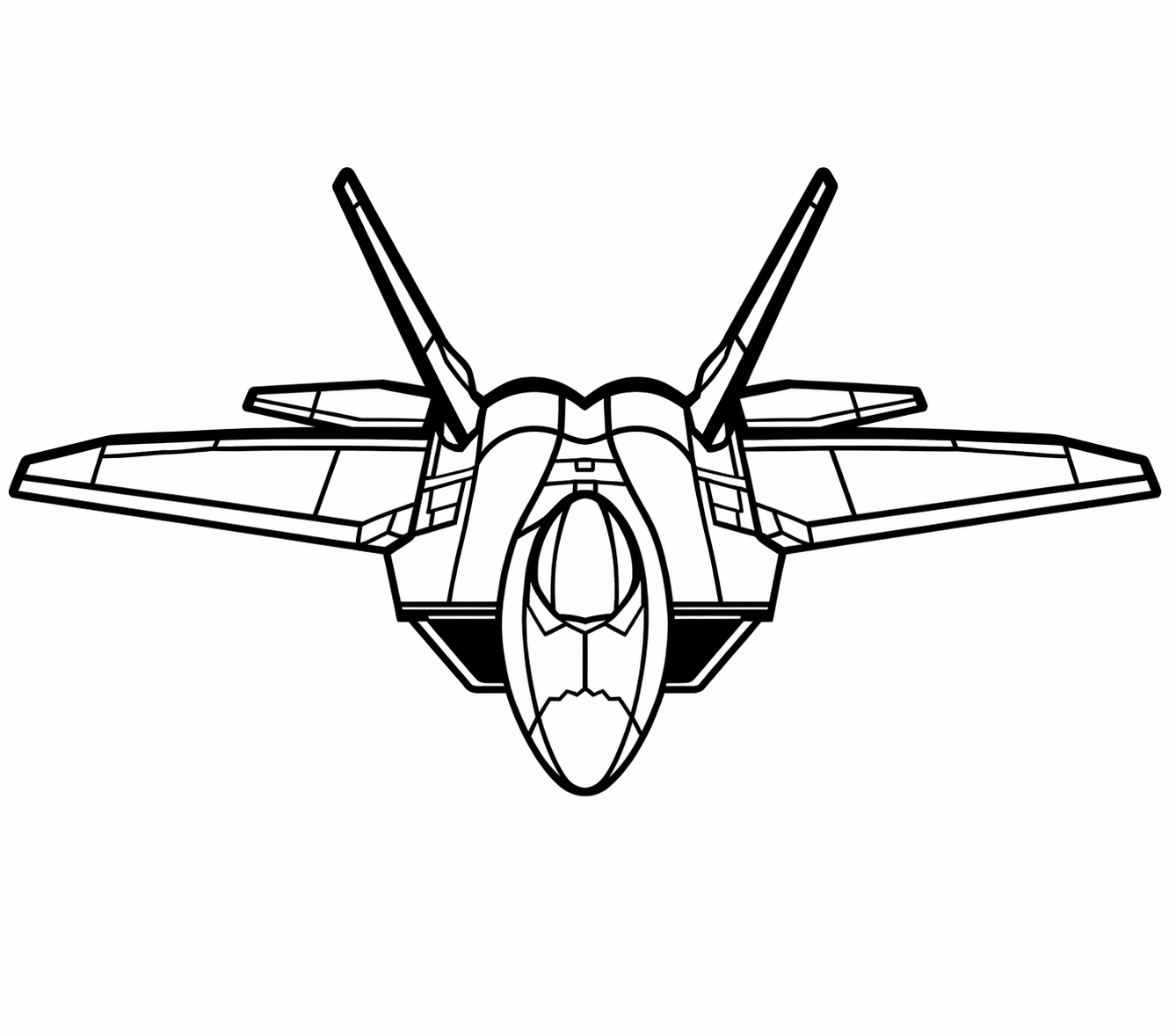 Fighter Jet Wall Art – Minimalist Aviation UV Printed Aluminum Decor for Indoor Outdoor Wall Display