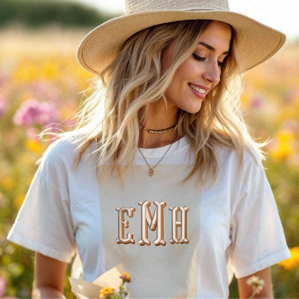 Fishtail Embroidery Monogram Family Designs In 6 Sizes, Instant Download BX Font | PES + 11 other formats for Embroidery Machines