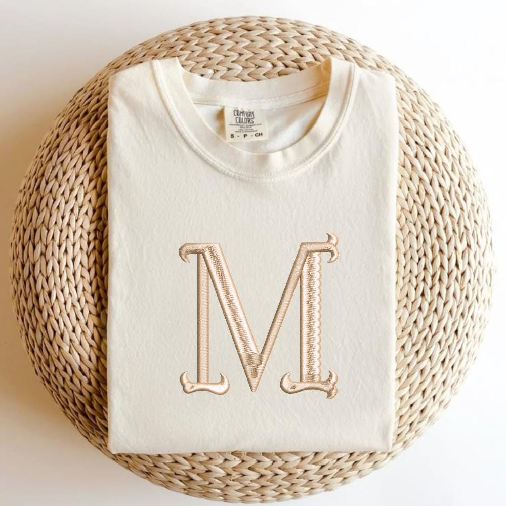 Classic Monogram Embroidery Design, Elegant Monogram Embroidery Font, BX Font (Digital Download), 5 sizes, 11 formats