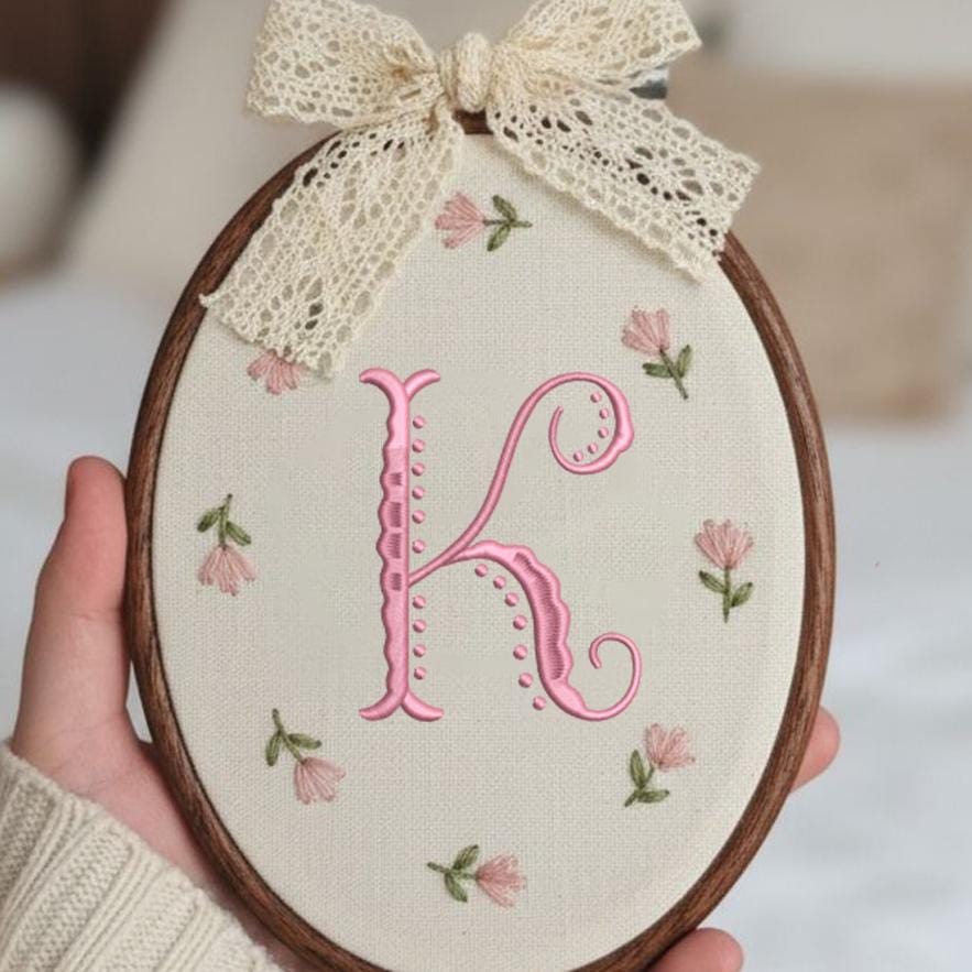 Monogram Fishtail Embroidery Monogram Family Designs In 6 Sizes, Instant Download BX Font | PES + 11 other formats for Embroidery Machines