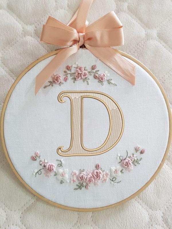 Monogram Fishtail Embroidery,  Monogram Family Designs In 4 Sizes, Instant Download BX Font | PES + 11 other formats for Embroidery Machines
