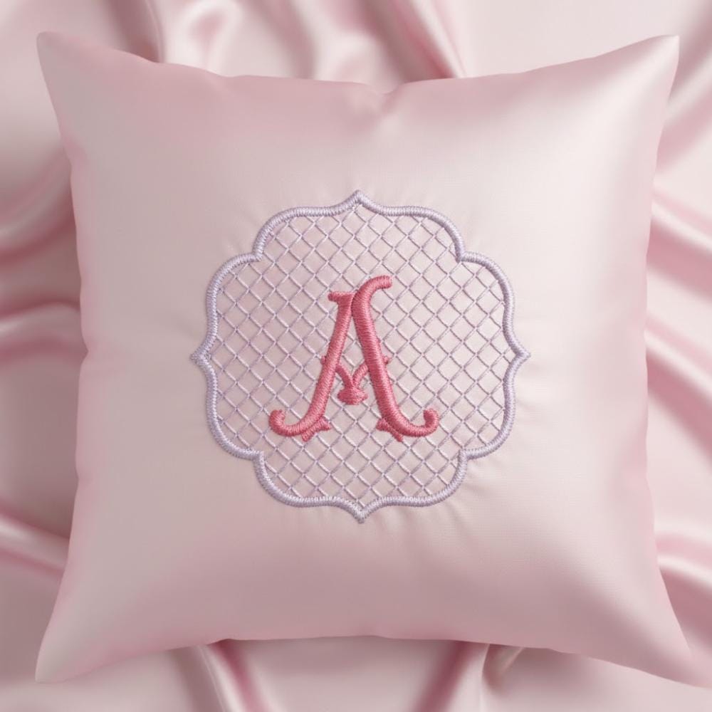 Embossed Monogram Embroidery Font, BX Included Embroidery Font, Floral Alphabet A-Z (BX Font) (Digital Download)