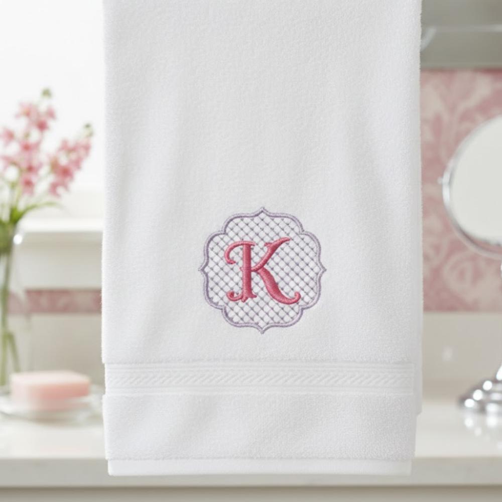 Embossed Monogram Embroidery Font, BX Included Embroidery Font, Floral Alphabet A-Z (BX Font) (Digital Download)