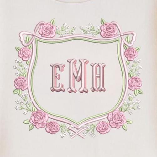 Fishtail Embroidery Monogram Family Designs In 6 Sizes, Instant Download BX Font | PES + 11 other formats for Embroidery Machines