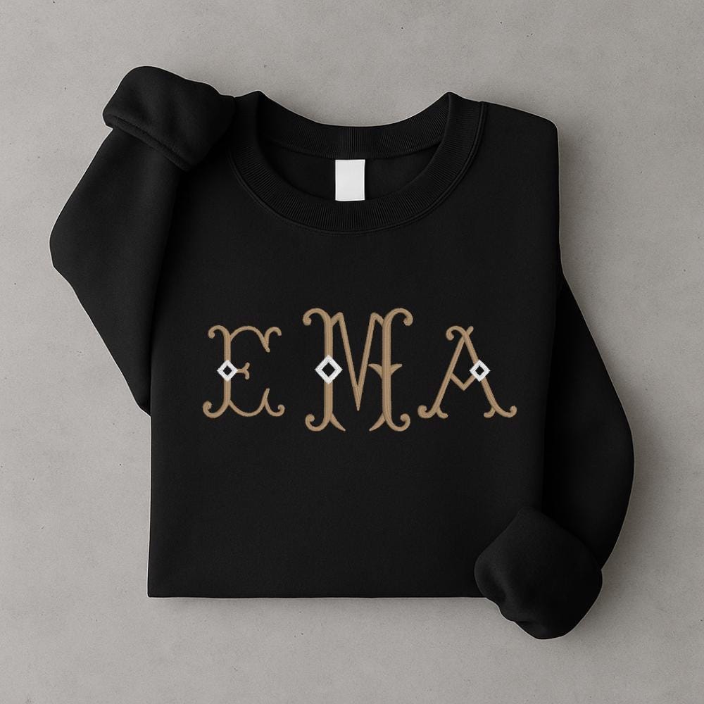 Diamond Monogram Embroidery Monogram Designs In 6 Sizes, Fancy Font Embroidery, Instant Download BX Font | PES + 11 other