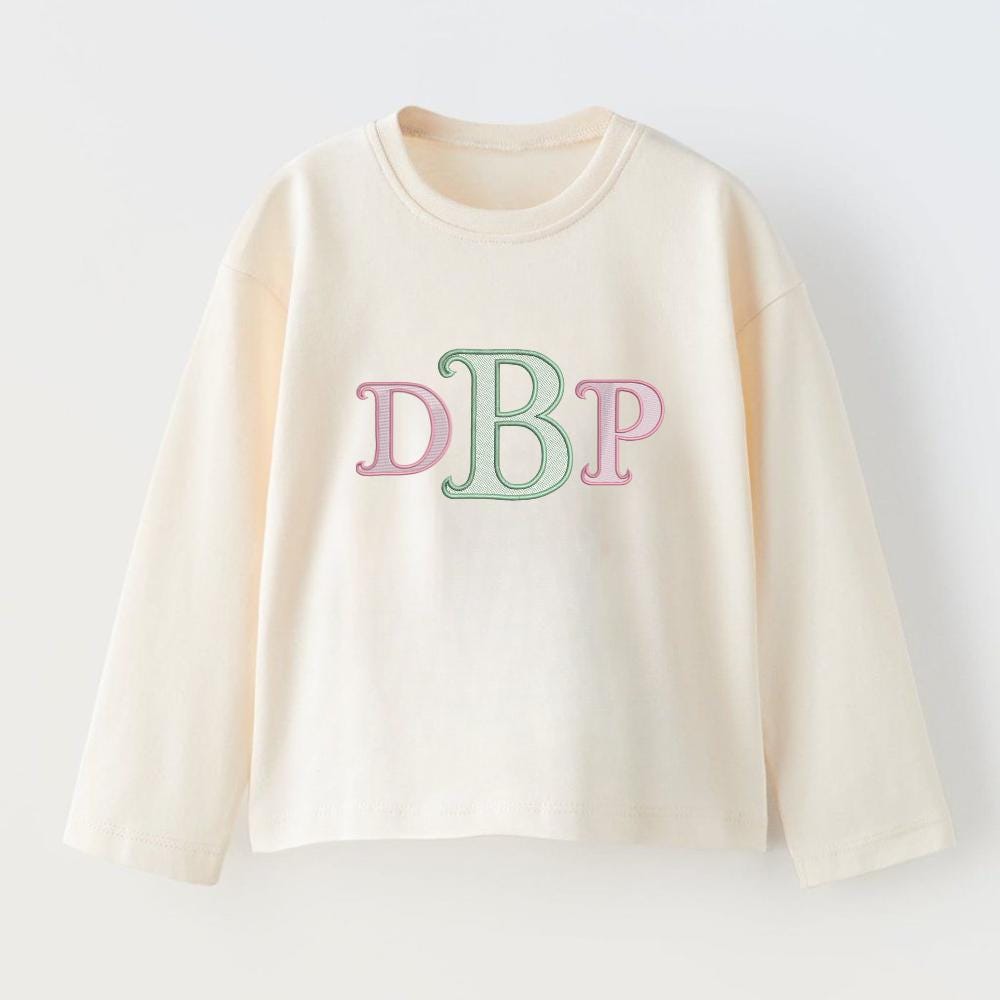 Monogram Fishtail Embroidery,  Monogram Family Designs In 4 Sizes, Instant Download BX Font | PES + 11 other formats for Embroidery Machines
