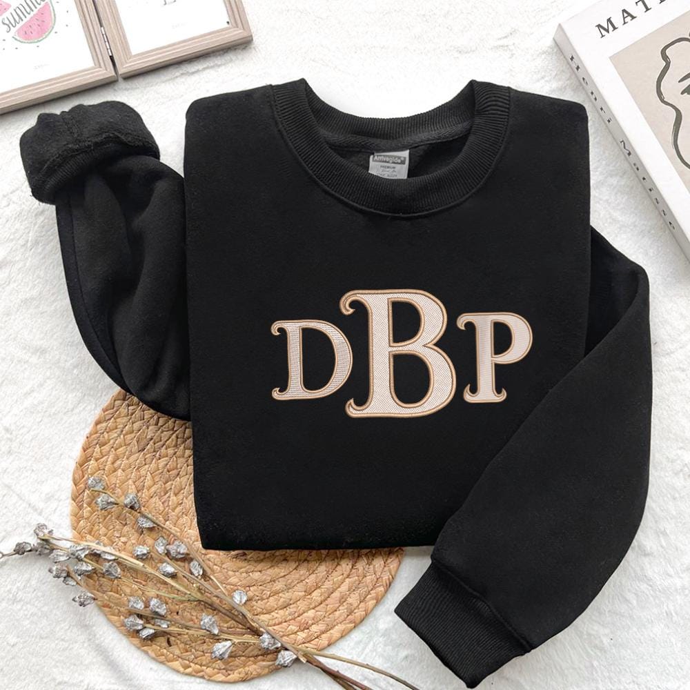 Monogram Fishtail Embroidery,  Monogram Family Designs In 4 Sizes, Instant Download BX Font | PES + 11 other formats for Embroidery Machines