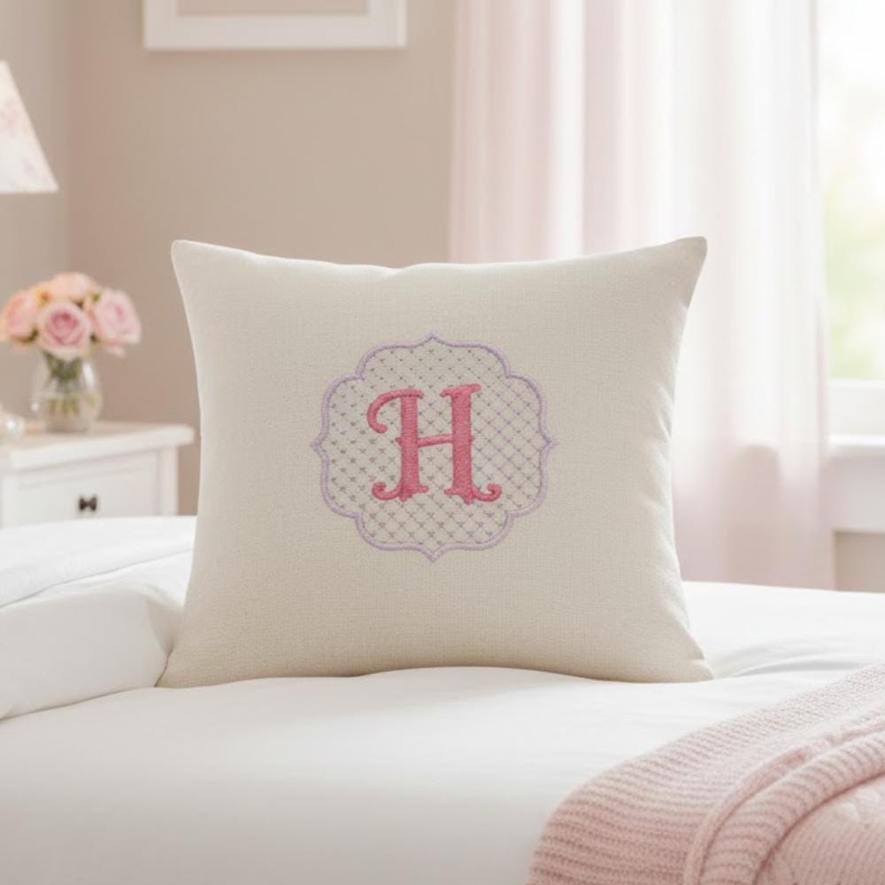 Embossed Monogram Embroidery Font, BX Included Embroidery Font, Floral Alphabet A-Z (BX Font) (Digital Download)
