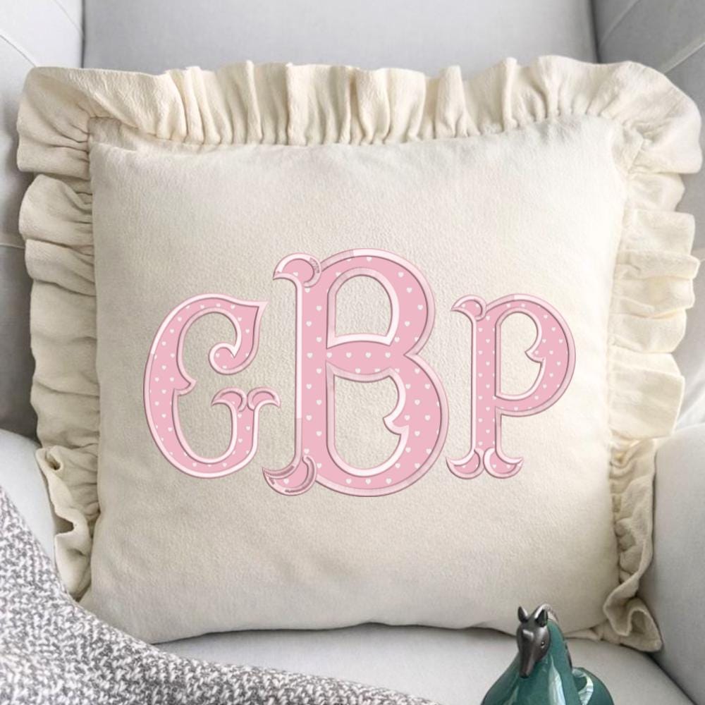Applique Embroidery Font, Monogram Font Embroidery Design,  A-Z Lace BX Font, 5 Sizes, BX Font Included