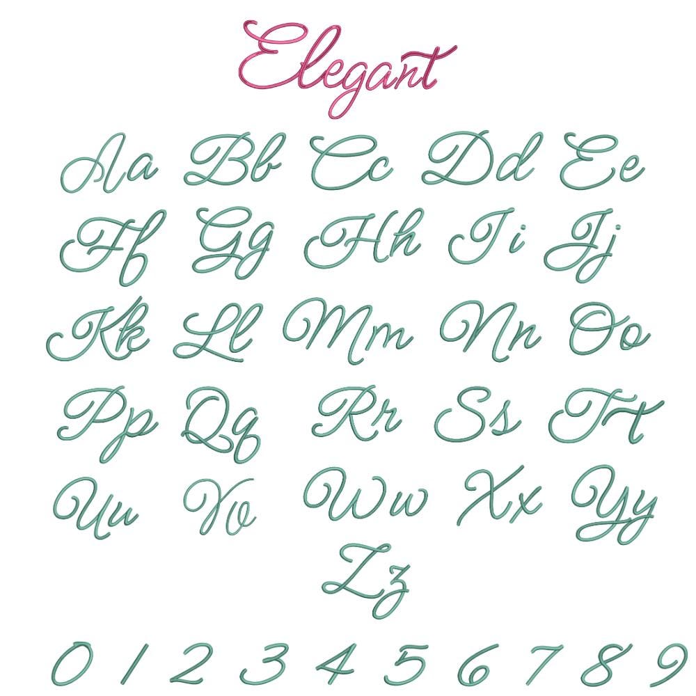 8 Embroidery Font Digital Machine Bundle: Handwritten Fonts Machine Embroidery, Native BX + Satin Stitch font, (BX Included)
