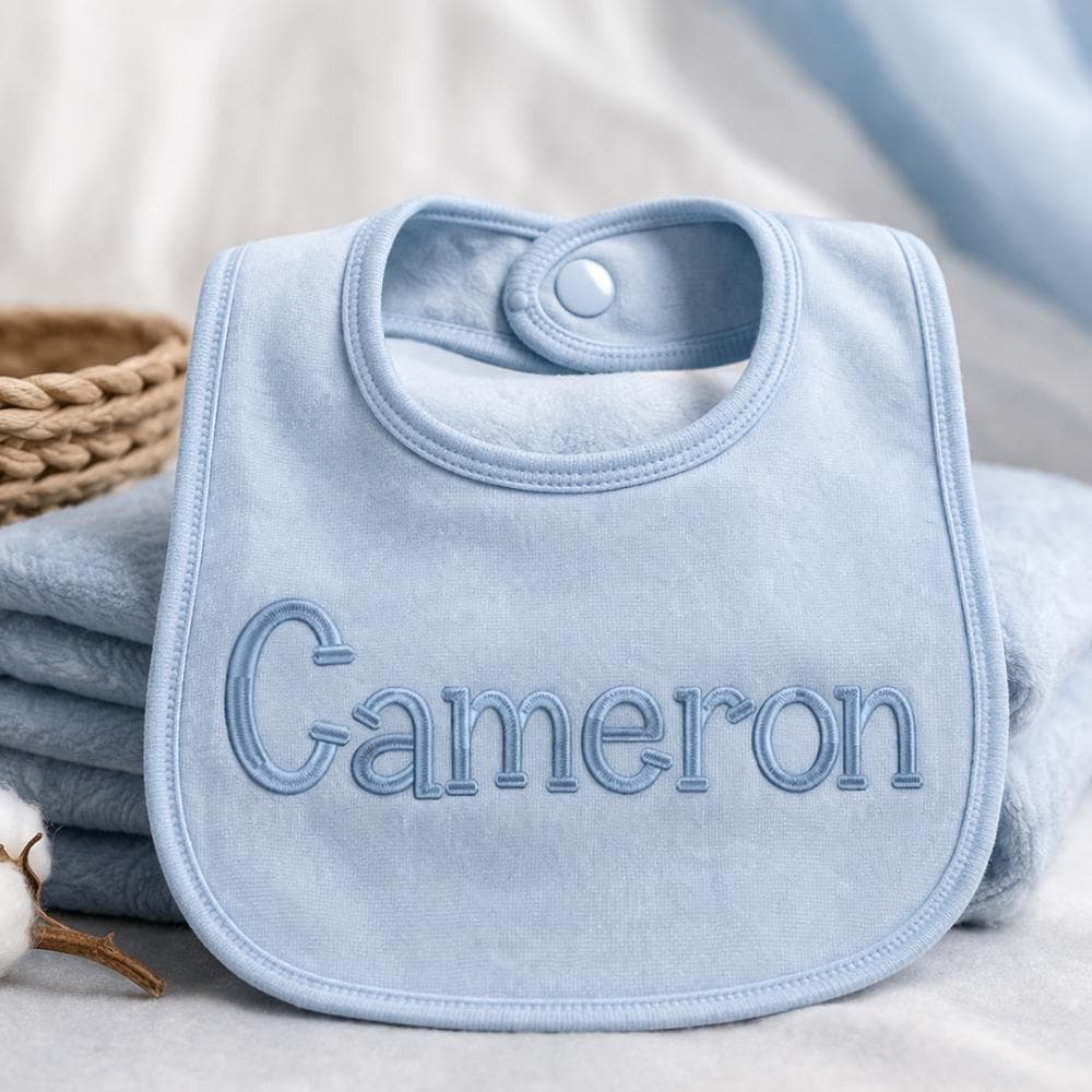 Cameron Embroidery Font Embroidery: Baby embroidery font, Native BX + Satin Stitch font, (BX Included, Instant Download)