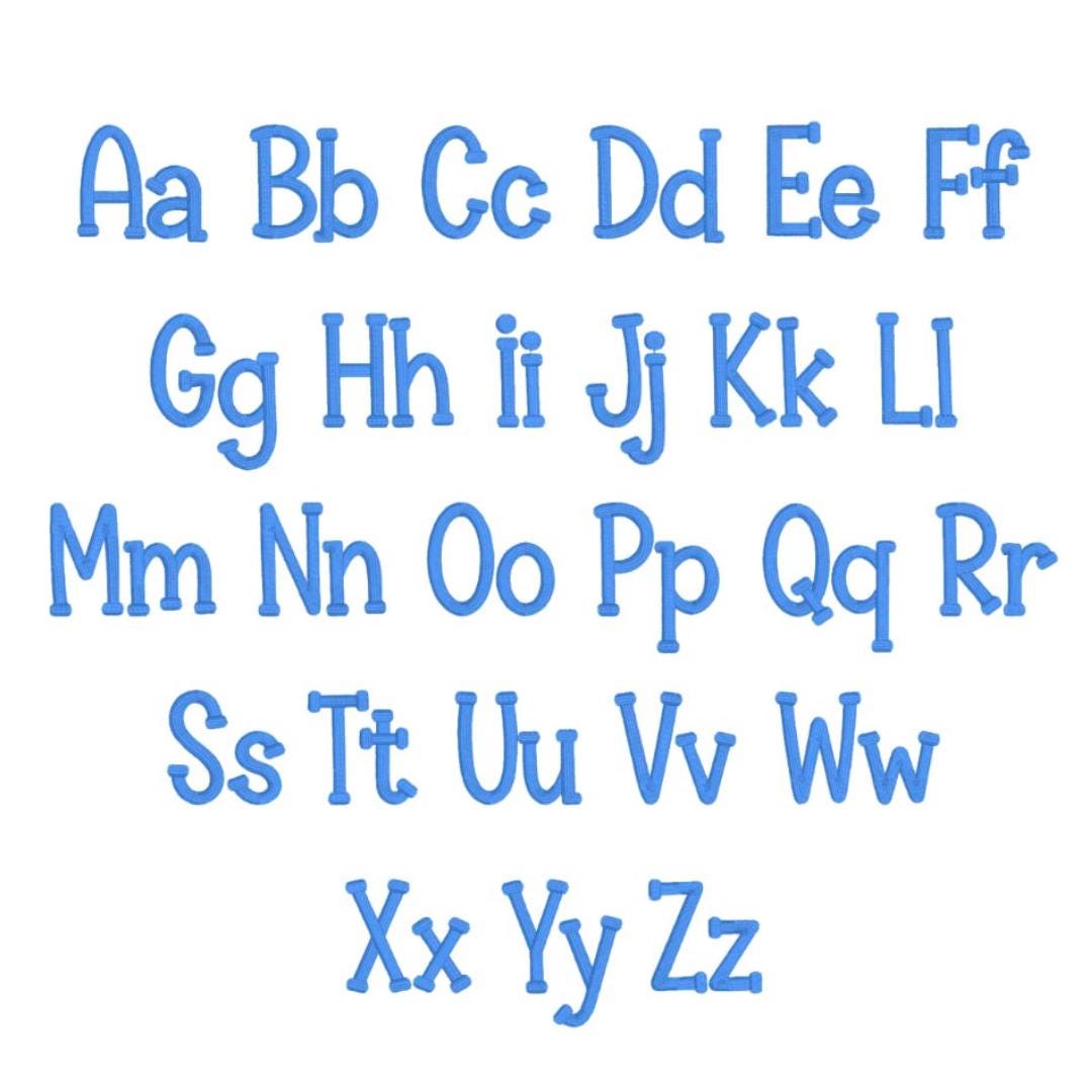 Cameron Embroidery Font Embroidery: Baby embroidery font, Native BX + Satin Stitch font, (BX Included, Instant Download)