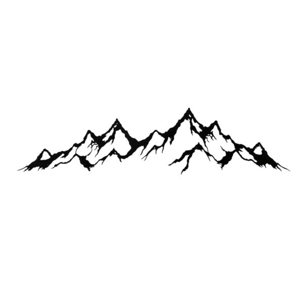 Mountain Wall Art – Minimalist Landscape UV Printed Aluminum Decor for Indoor Outdoor Wall Display